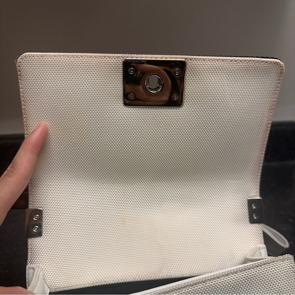 Chanel Canvas Bag boy Fluo Flap Small White Neon - Picture 12 of 16